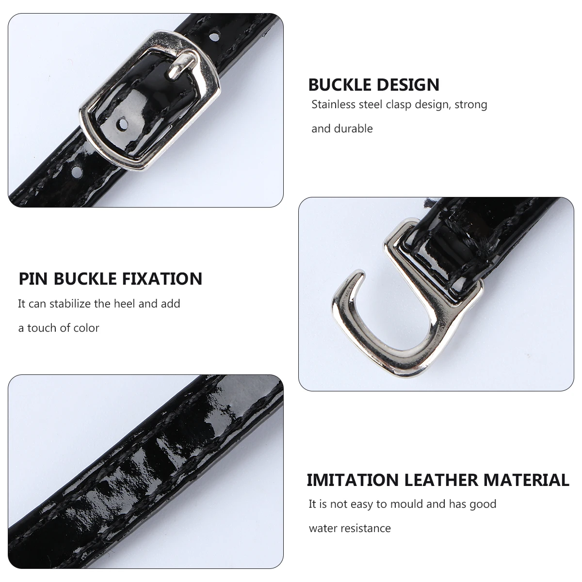 

Anti-drop Shoelaces High Heel Accessory Heels with Buckle Elastic Strap for Shoes Straps Extender