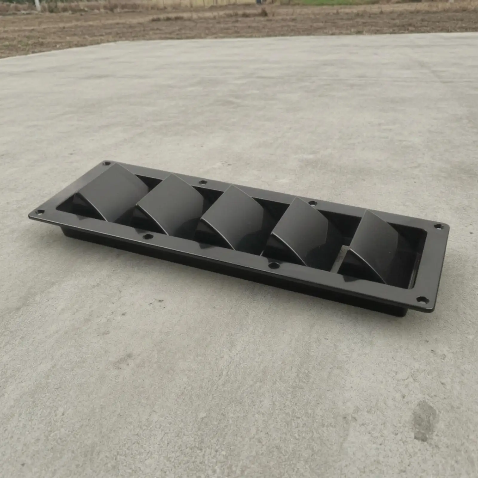 ABS Plastic Louvered Vent Cover Rectangular Raised Slats for RV Boat Trailer Cabinet