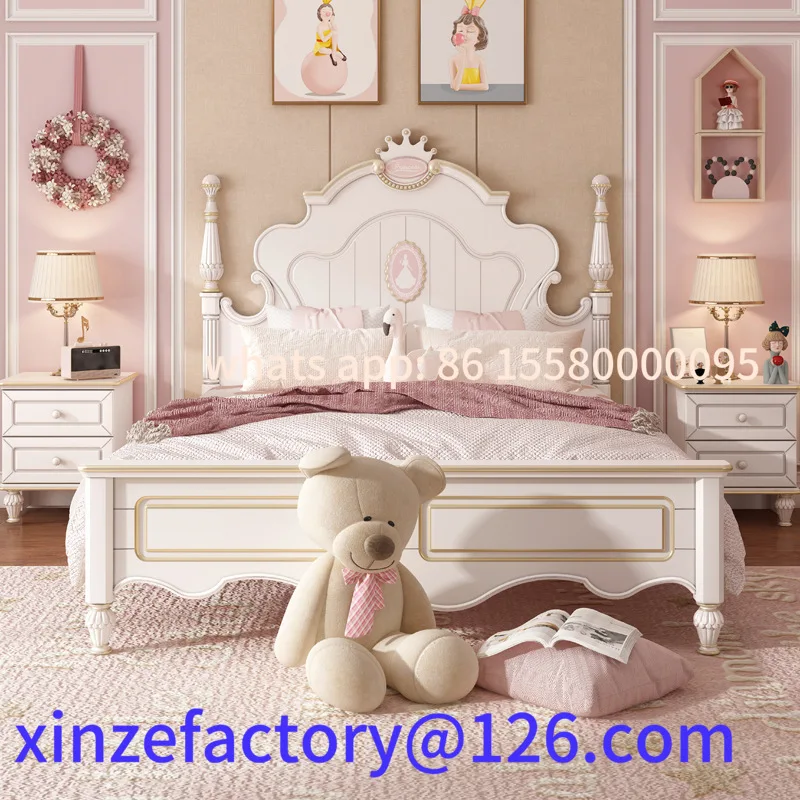 سرير الأميرة للفتيات الصغيرات قابل للتخصيص