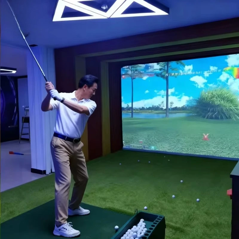 3D Indoor Golf Simulator Indoor Golf Training Aids Professional Screen Golf Simulator for Home