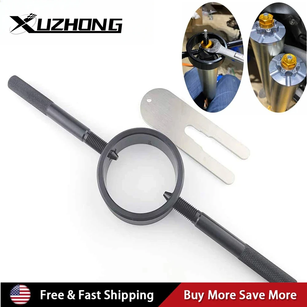 

Universal Motorcycle Black Fork Spring Compressor Tool Kit For BMW F800GS S1000RR For Ducati 748 749 749R 848 For Suzuki GSXR