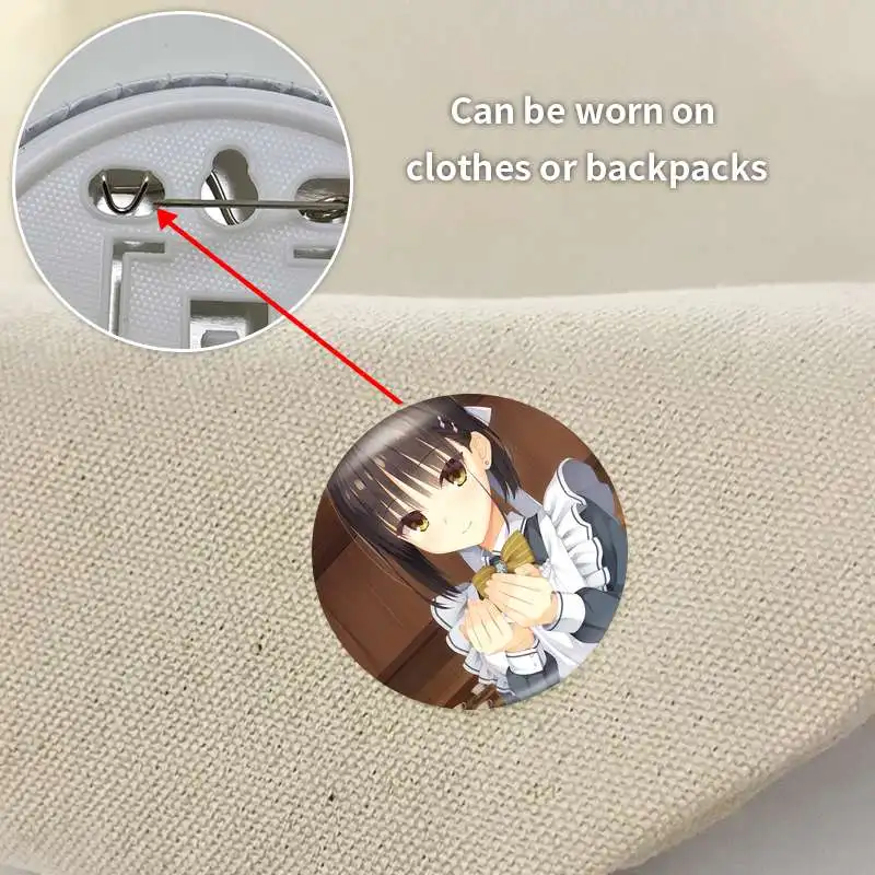 Cafe Stella and the Reapers Butterflies Game Anime Character Badge Brooch anchor Peripherals Pin Cartoon Jewelry