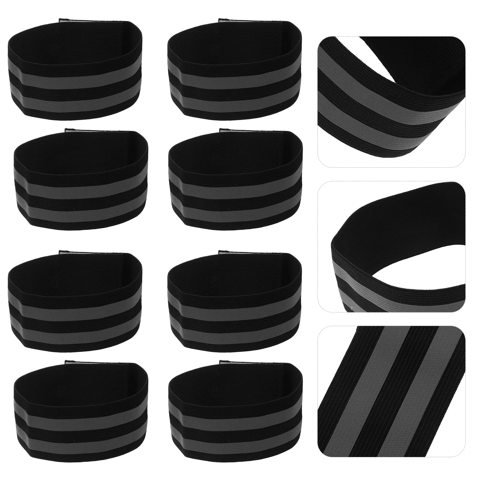 

10pcs Reflective Wristband High Visibility Strap For Night Running Outdoor Safety Gear Men Women Fitness Band Camping Hiking