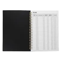 Accounting Ledger Book 8.5x6 Expense Tracker Notebook Spiral Bound Personal Finance Log Journal Small Business Home Income