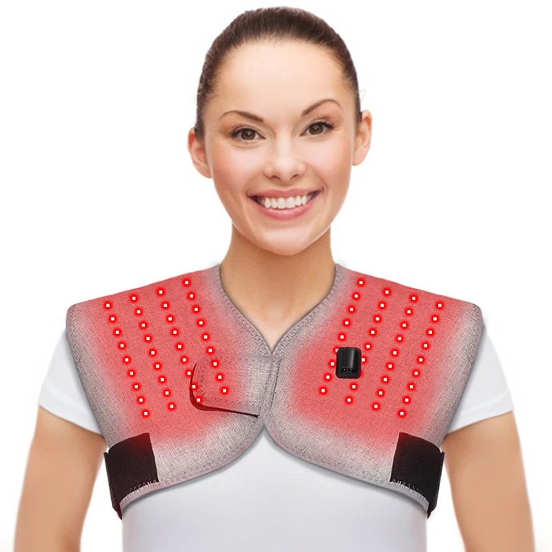 Red Light Heated Vest for Men And Women Winter Electric Shoulder Back Heating Jacket Oversized Waistcoat for Sports Hiking