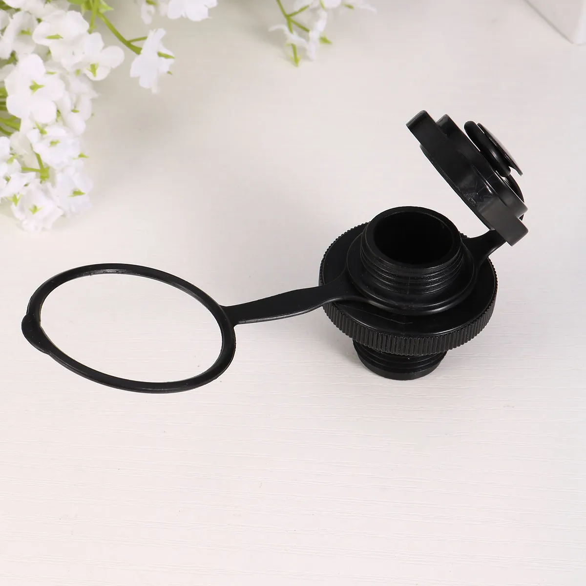 8Pcs Boston Valve Set 22Mm Octagonal One-Way Inflatable Nozzle for Kayak Inflatable Boat Raft Dinghy Airbed Tpu Rubber Pad Seal