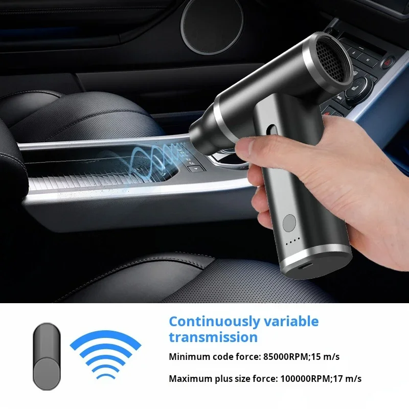 High Speed Brushless Motor Car Air Vacuum Cleaner Compressed Air Duster 100000 RPM 2 in1 Turbo Violent Fan Electric Blower