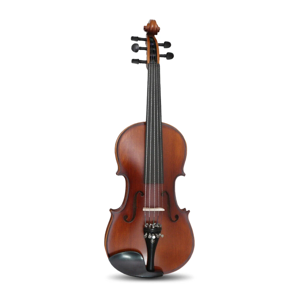 Violin 4/4 Full Size New Electric 5 String Violin Maple Spruce Hand Made with Violin Case Bow Ebony Frogged