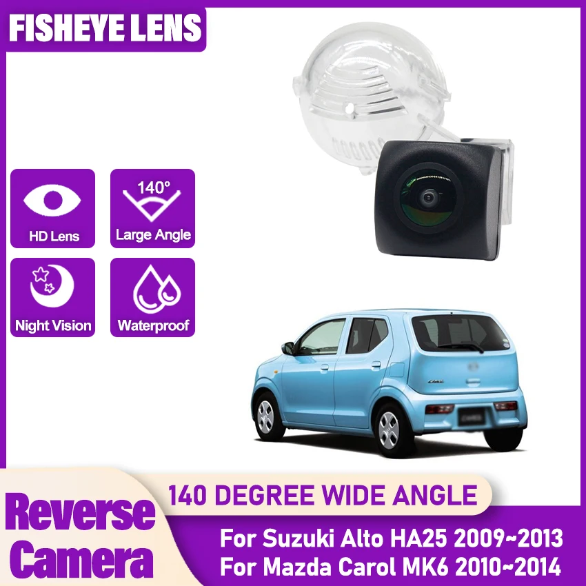 Car Starlight Night Vision Rear View Reverse Backup Camera For Suzuki Alto HA25 2009~2013 For Mazda Carol MK6 2010~2014 CCD HD