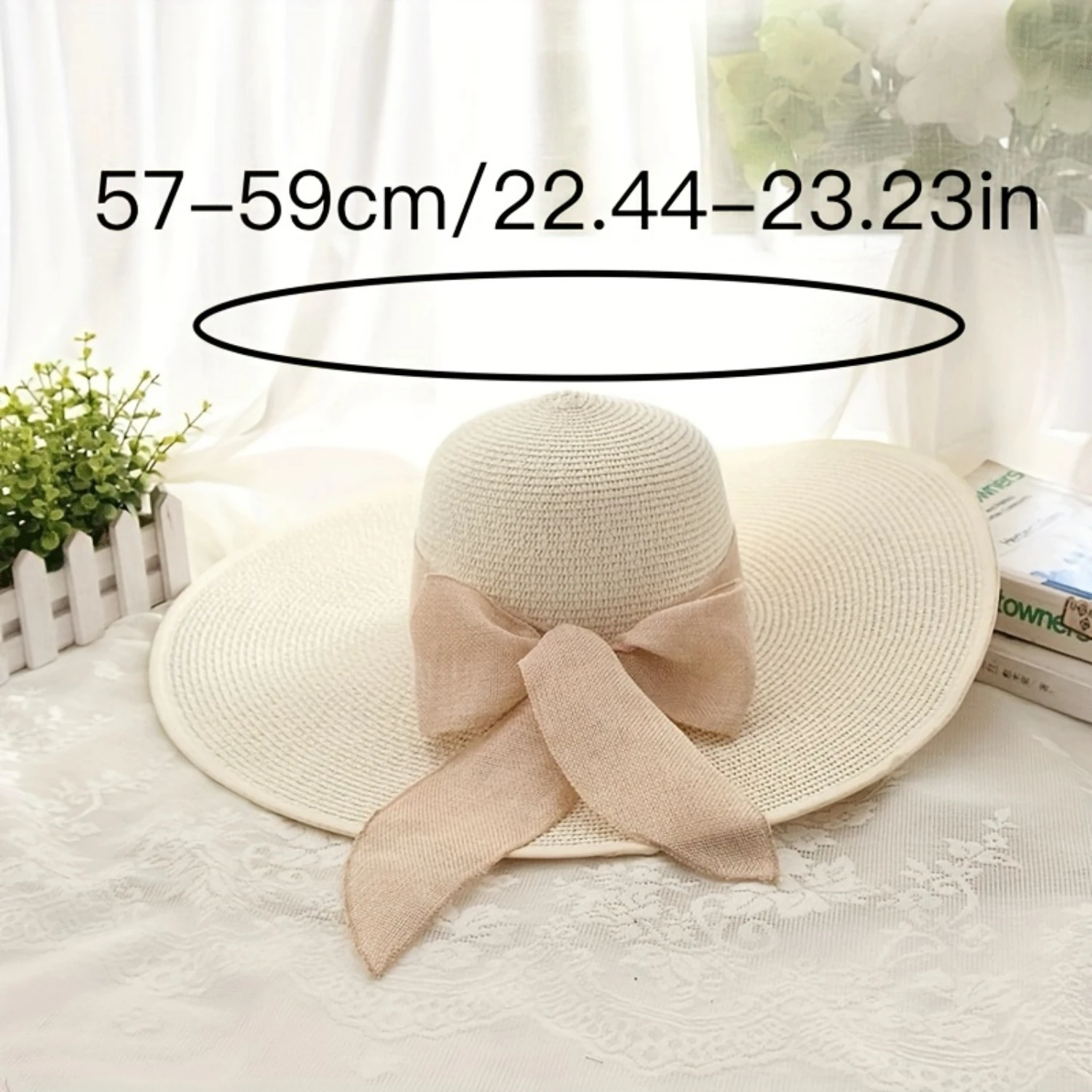 Chapeau de soleil en paille à large bord pour femmes, chapeaux de plage pliables de Protection UV d'été avec nœud papillon, chapeau dôme Flexible pour une utilisation en extérieur