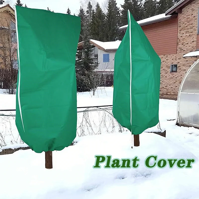 

Plant Cover Winter Warm Tree Shrub Protecting Bag Frost Cloth Blankets for Outdoor Plant Freeze Protection Covers with Zipper