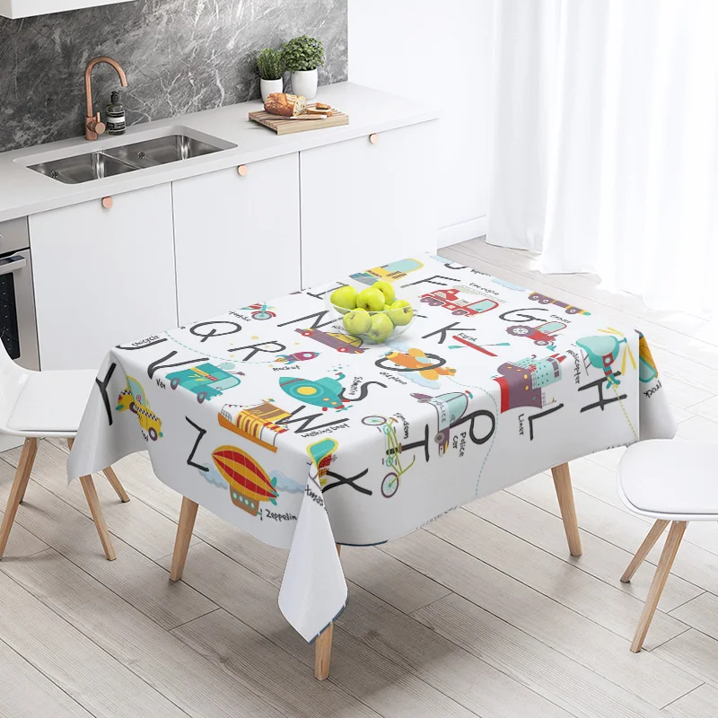 Red Tablecloth White Strong Feminine Empowerment Message Printed on Fabric-restaurant Home Decoration Tablecloth
