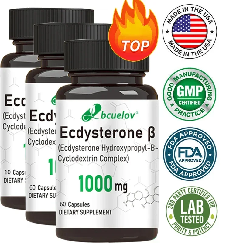 Ecdysterone Capsules - Support Metabolism, Help Build Muscle, Burn Fat and Enhance Male Health