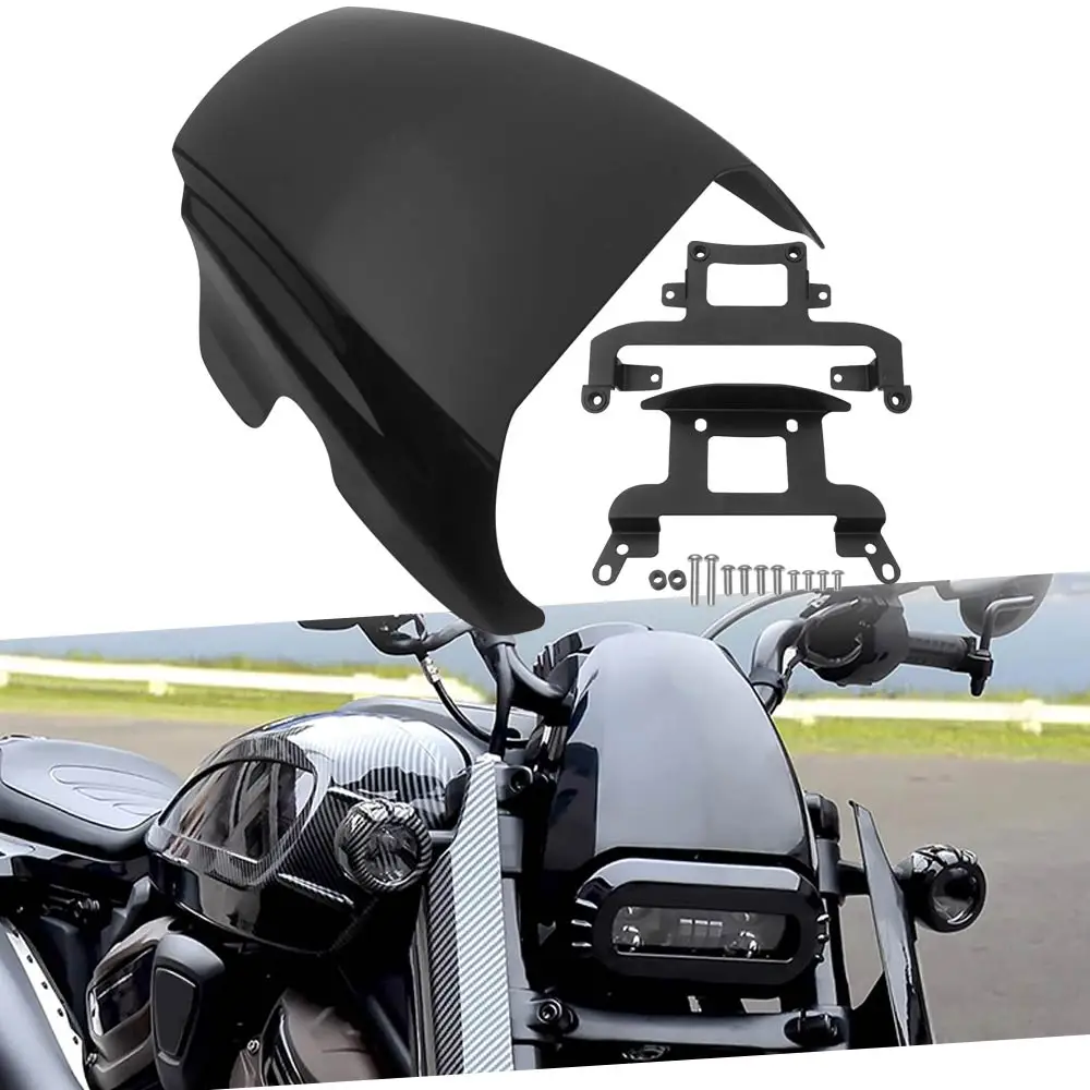 Brand New Motorcycle Front Fairing Easy Install Mounting Kit Included Fit For Harley Sportster S Rh1250S 2021-2026 Gloss Black