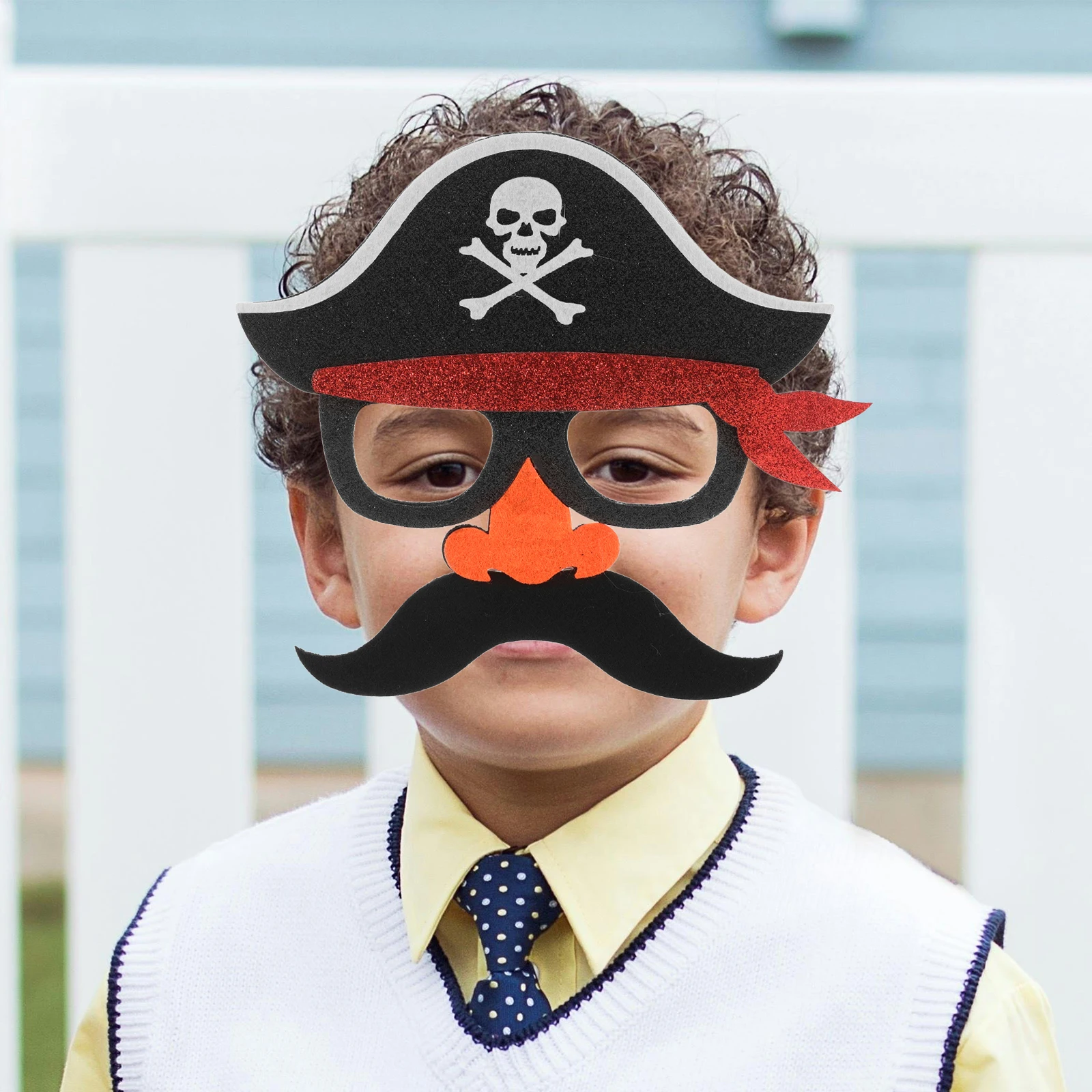 

Pirate Eye Mask Decorative Eyeglass Halloween Party Masquerade Costume Prop Reusable Pirate Mask For Decor Halloween