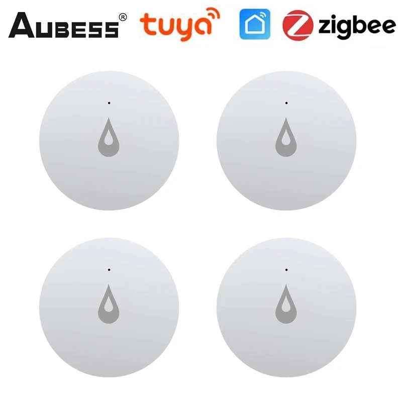 

ZigBee Water Leak Detector Flood Sensor Water Tank Full Water Linkage Alarm TUYA Smart Life APP Remote Smart Home Monitoring