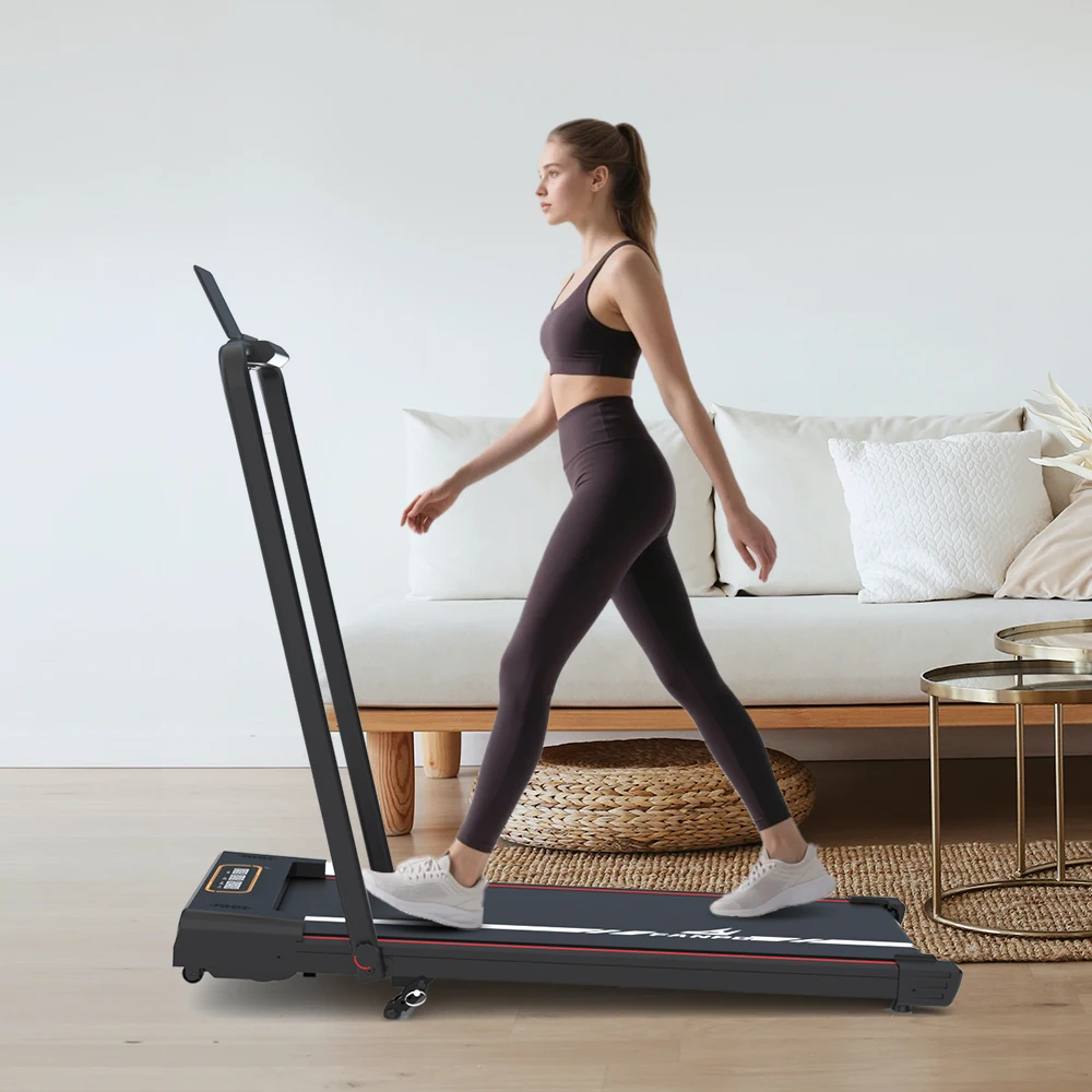 New Luxury Treadmills For Home 1-12KM/h Walking Pad Foldable Under Desk Portable Slope Walking Pad Electric Aerobic Treadmill