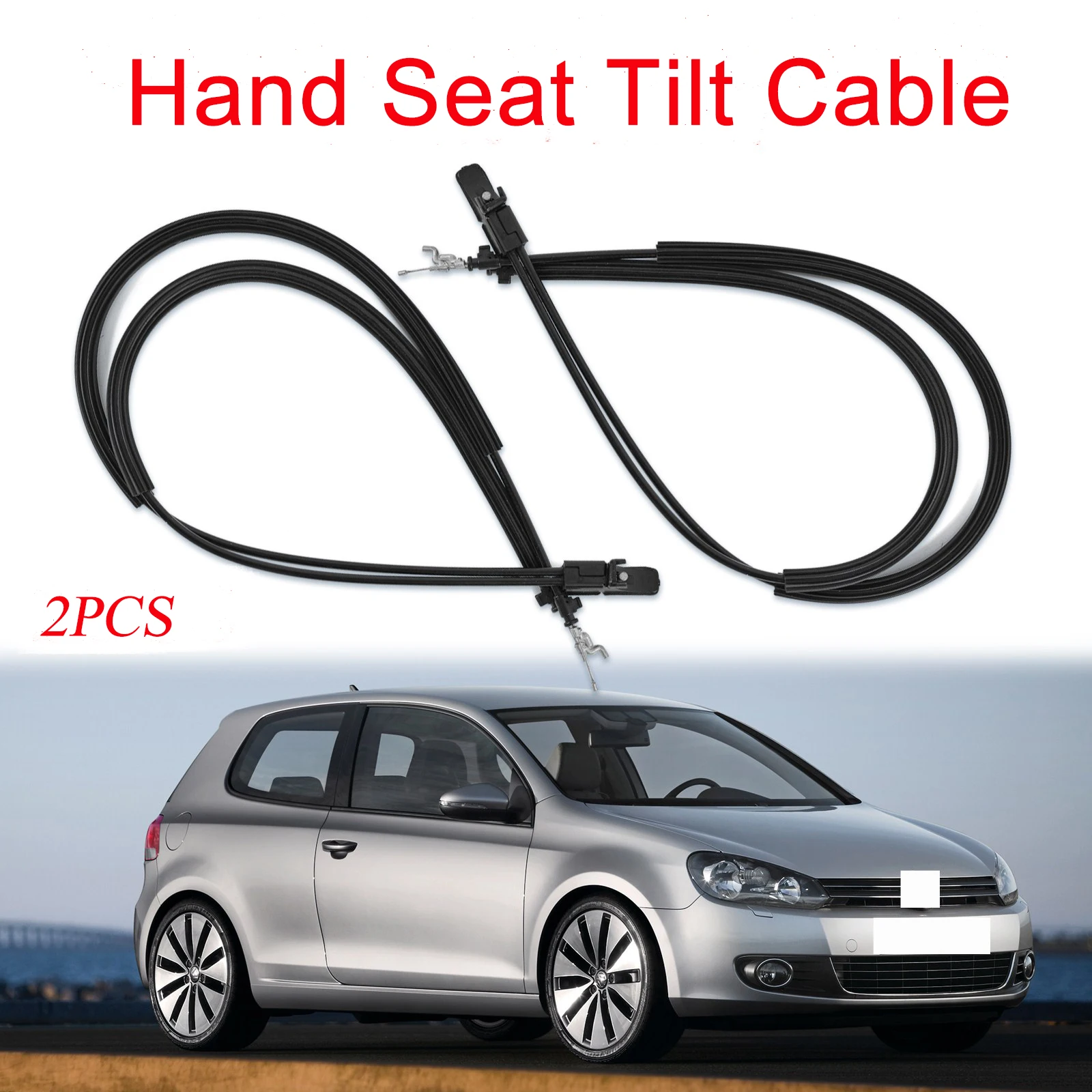 Pair Left & Right Hand Seat Tilt Cables For Ford Fiesta Fusion 6 2001 - 2008 MK6 3 Door Hatchback 2002 2003 2004 2005 2006 2007