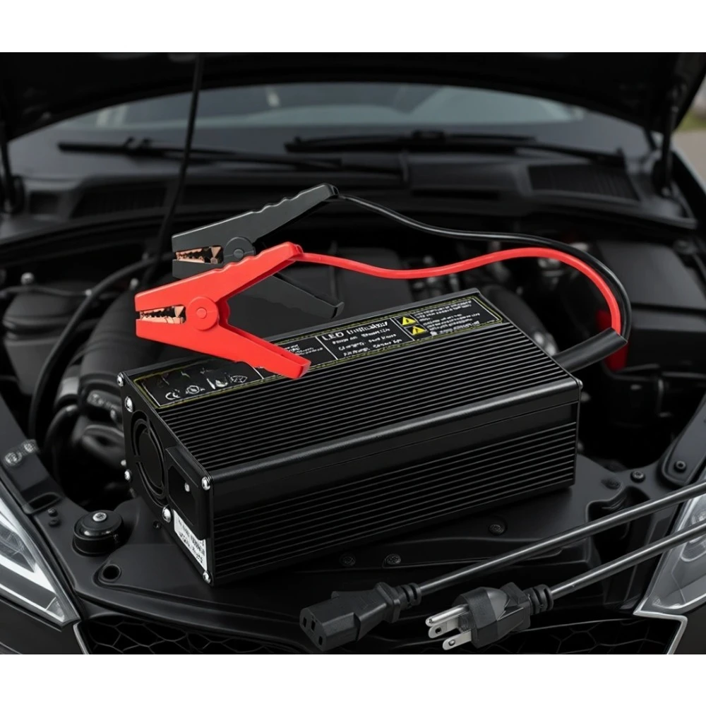 

Умное зарядное устройство AC-DC 14,6В 10А с LED-индикатором для литиевых аккумуляторов 12В глубокого разряда для лодок и автодомов