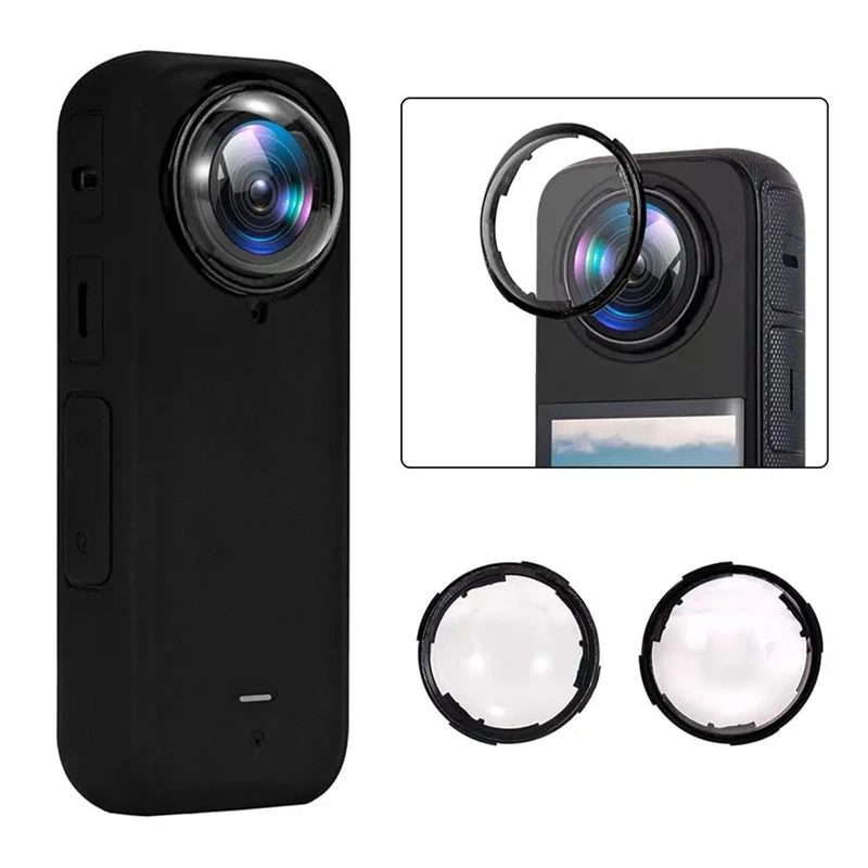 Lens Guard For Insta360 X4 Rotating PC Hard Lens Protector For Insta 360 X4 Tempered Glass Protective Cover