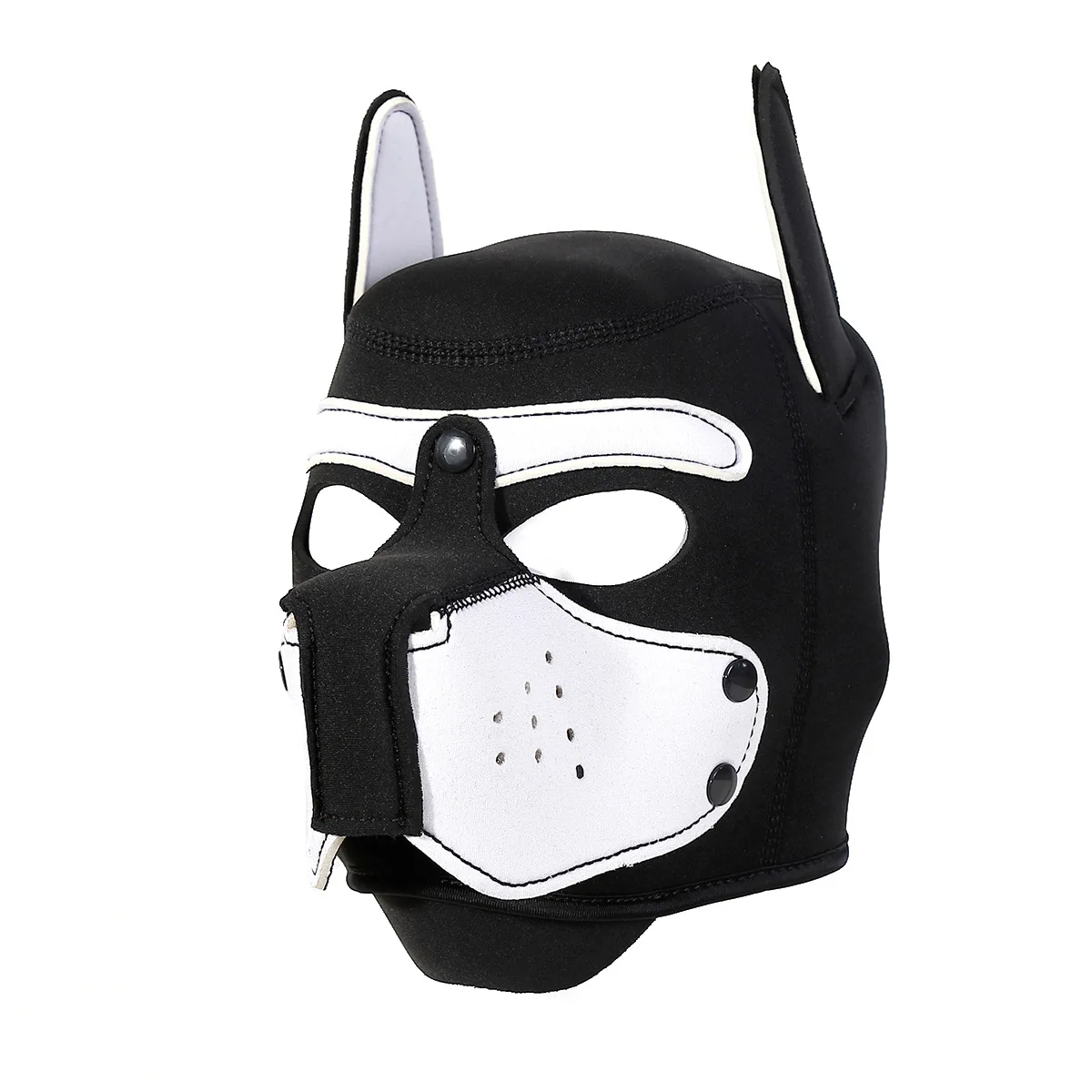 Couvre-chef de chien à trou ouvert exotique, masque de Cosplay pour chiot fétiche, visage complet, capuche pour hommes et femmes, Costumes Sexy de fête de jeu d'halloween