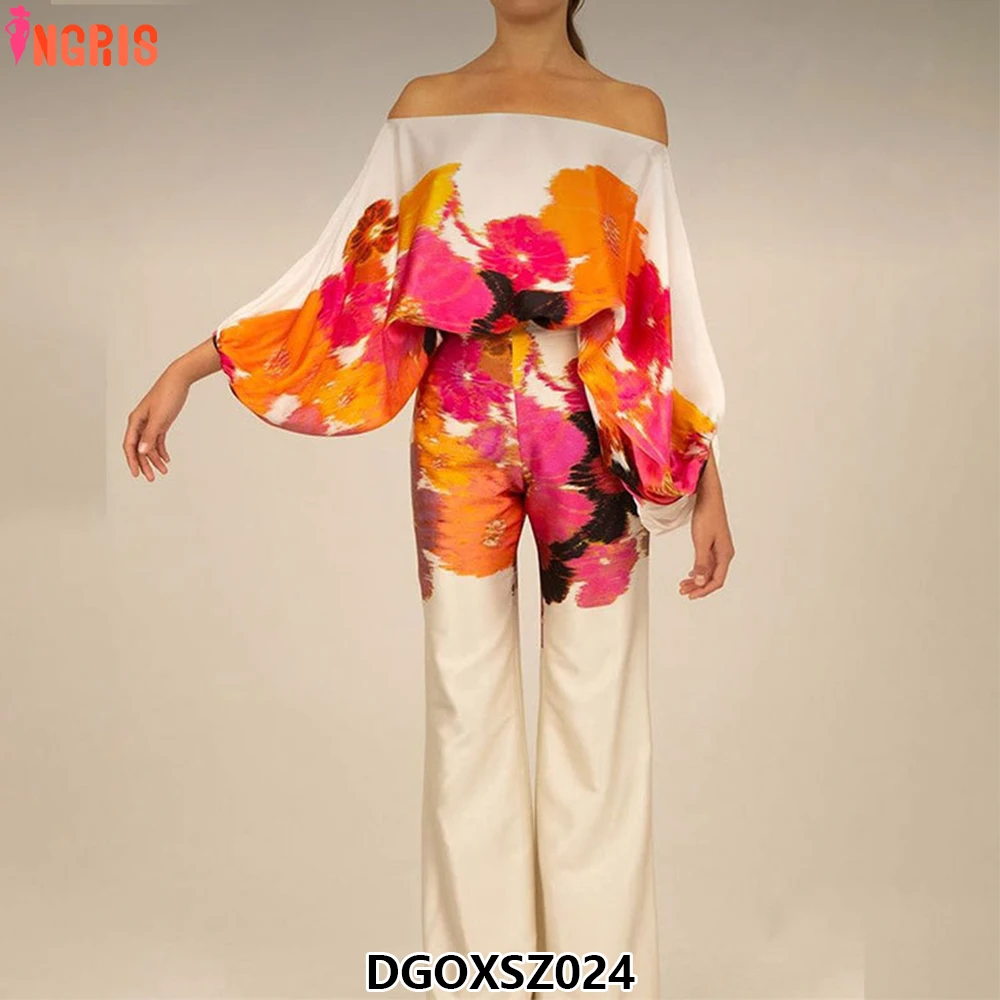

2025 new summer women's suit wide-leg pants casual women's two-piece suit-DGOXSZ024