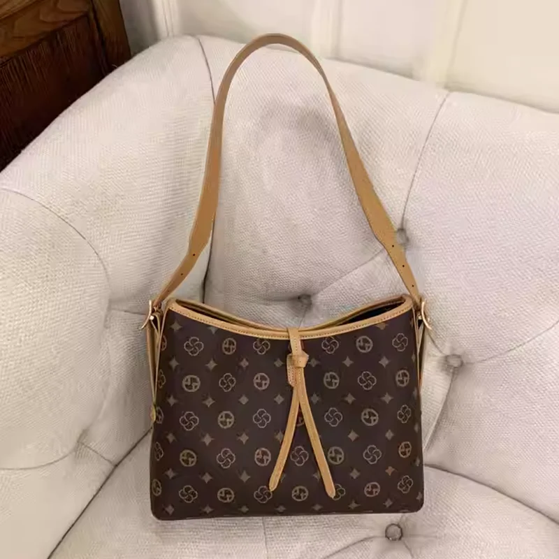 

Tote Bag 2025 New Autumn And Winter Trend Crossbody Bag High-Quality Shoulder Bag Armpit Bag Genuine leather Women's Bag