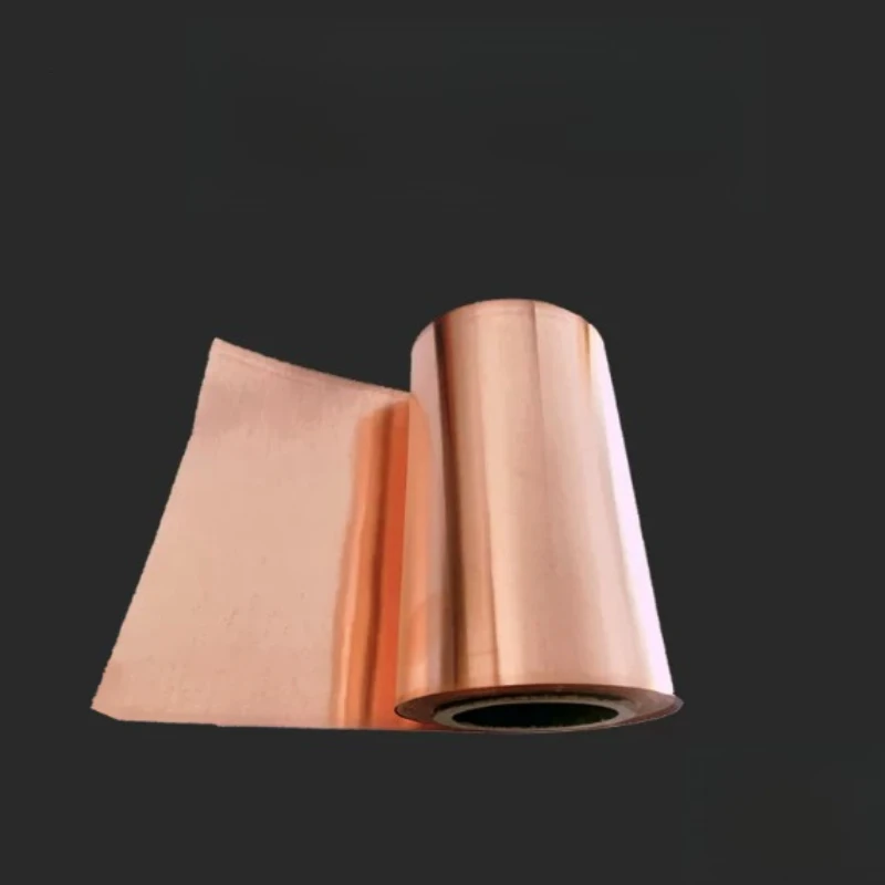 2Meters 100mm width 0.01mm-1mm T2 Copper Strip 0.01x100mm 0.02x100mm 0.03x100mm  99.90% T2 Copper foil  Copper tape