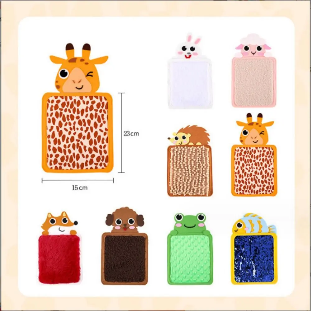 Tapis de tatouage sensoriel de dessin animé, jouet éducatif, tapis sensoriel en feutre, toucher des cheveux, cadeau d'apprentissage pour enfant, planche de compétences manuelles