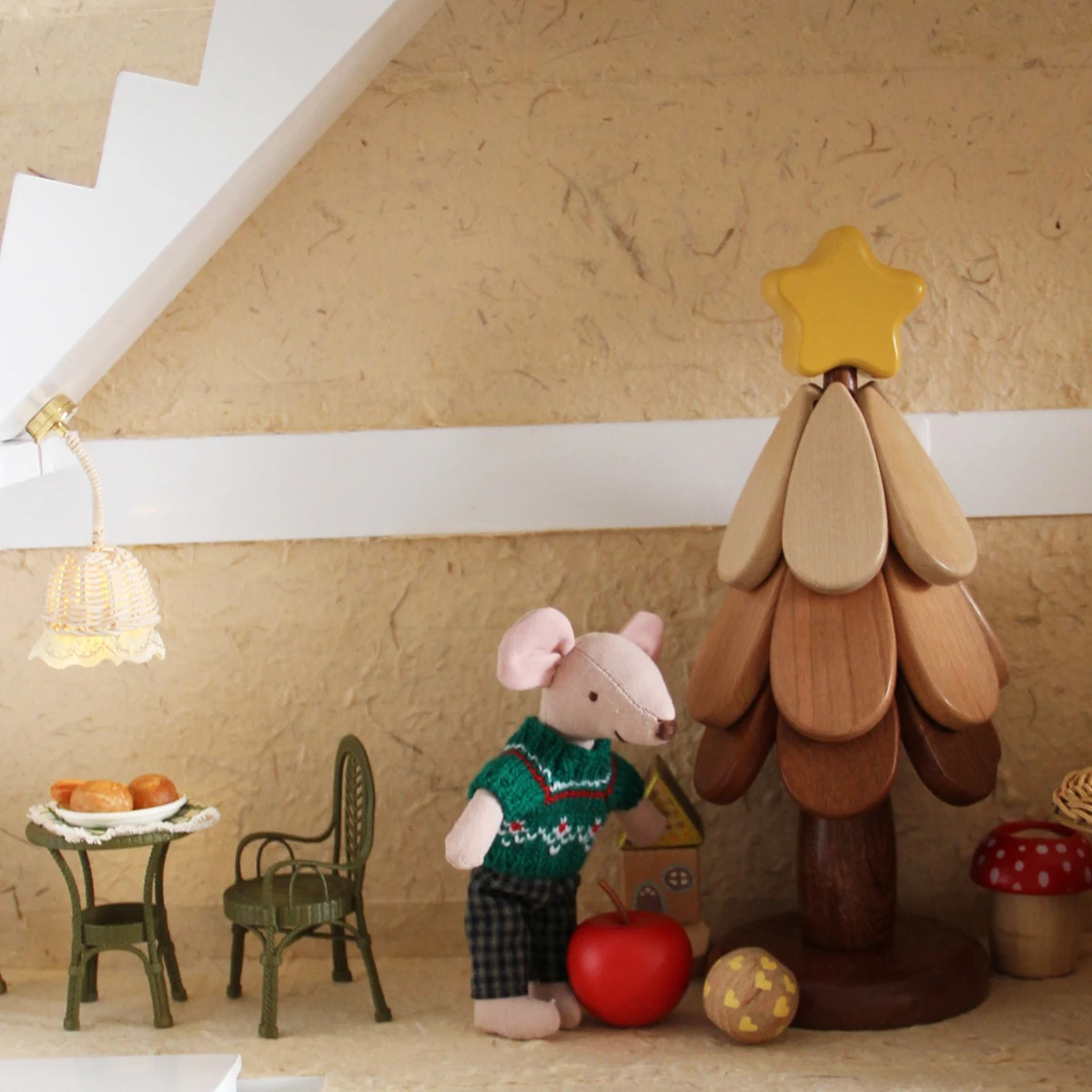 H-15 سنتيمتر اللعب منزل دمية مع للتغيير سترة الماوس مناسبة ل Bjd Ob11 Maileg بيت الدمية الملحقات مناسبة لهدايا عيد الأطفال هدايا عيد الميلاد