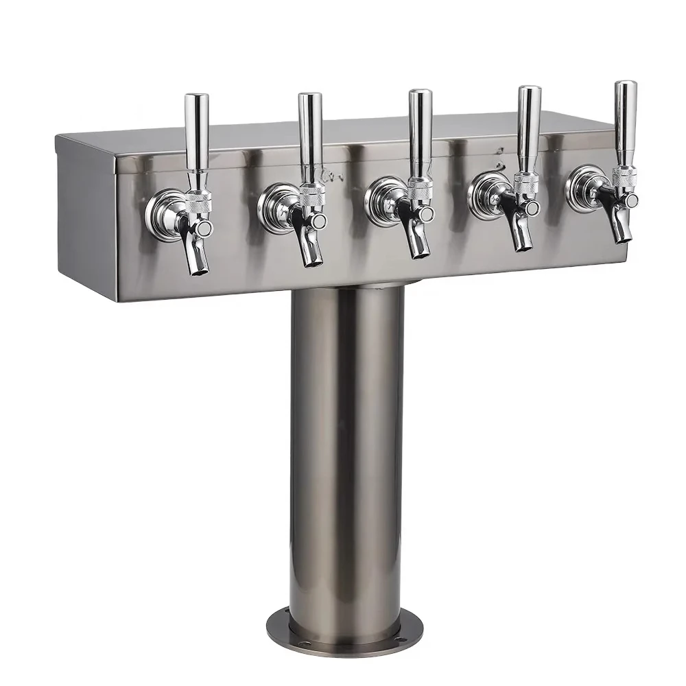 Square T-shaped wine column 4 5 6 head bar bar beer column