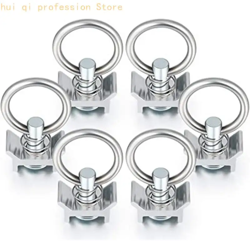 Single Fitting L Track 4 000Lb Capacity with O Rings for Trailer Cargo H8WE
