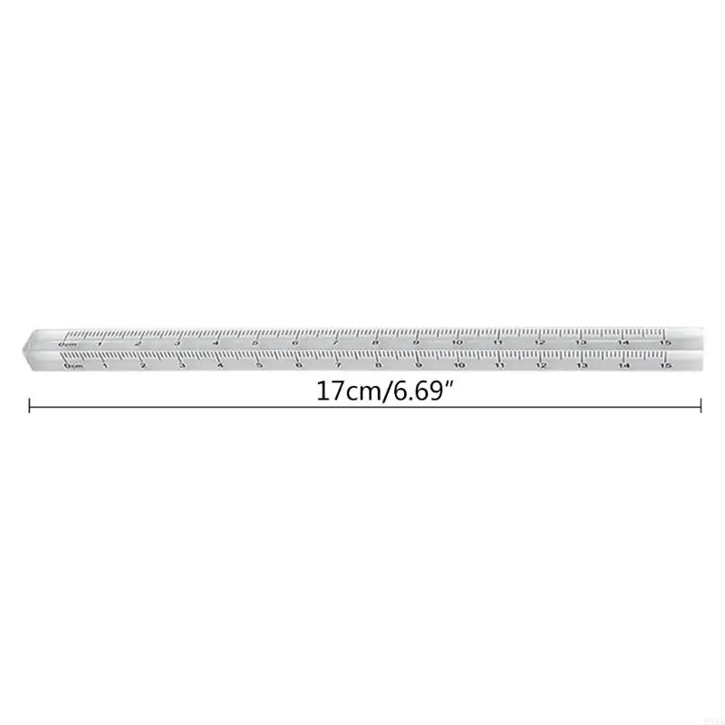 594a Portable Acryl Rechte Ruler Nauwkeurige wiskunde Ruler Student Levers