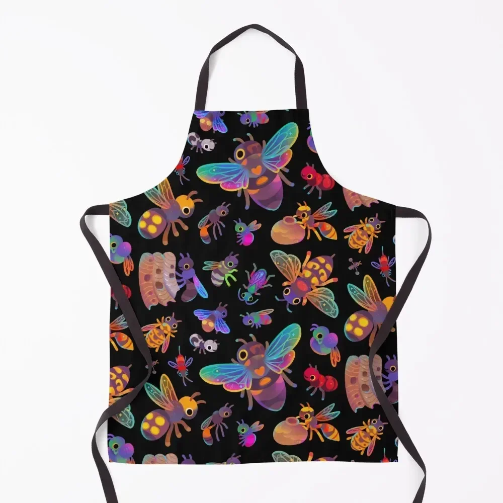 

Solitary wasps - dark Apron For Men Kitchen Items For Home custom women's kitchen Kitchen Items Apron
