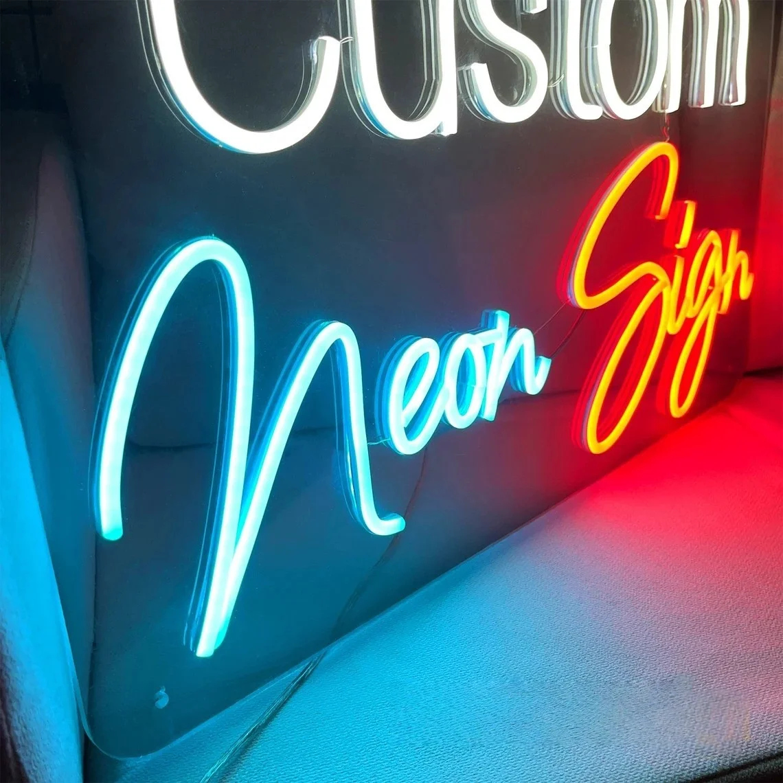 Custom Neon Sign | Kid Name Neon Sign | Custom Business Logo Sign | Wedding Neon Sign | Home Decor|  Special Day Holiday  Gift