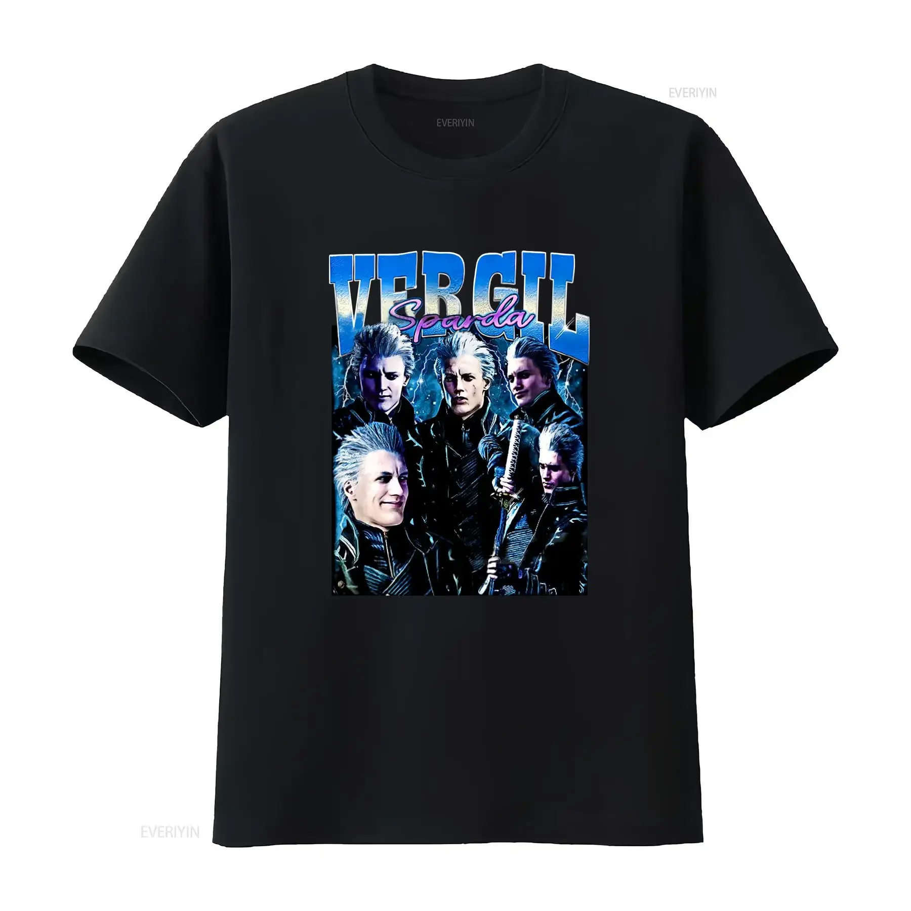 VERGIL T Shirt long or short sleeves vintage Washed homme Top For Everyday Wear Stylish Unisex Breathable Versatile Soft