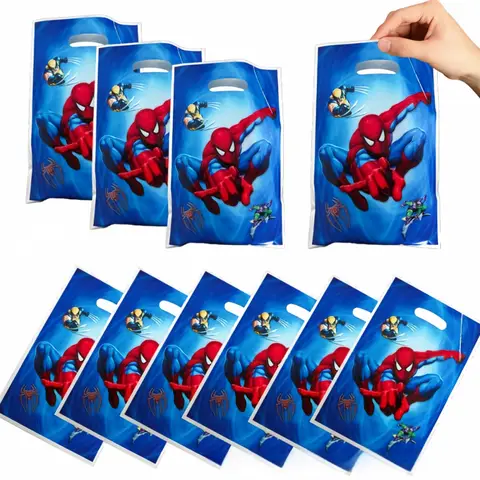 10-100pcs Anime Figure Gifts Bag Party Candy Storage Bags Birthday Halloween Christmas New Year Bags Cosplay Party Accessories