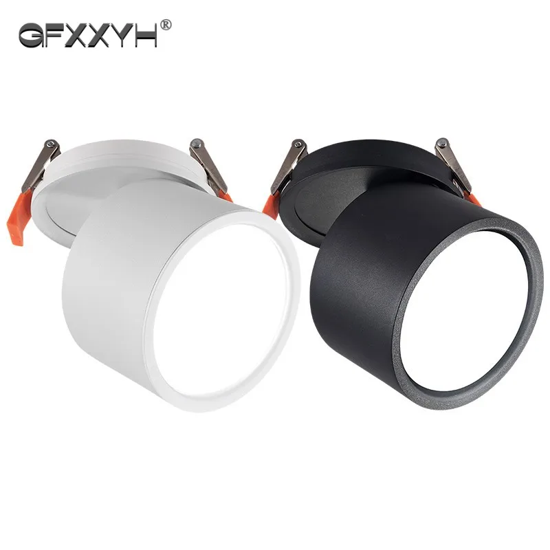 

1Pcs High Quality Dimmable Anti Glare LED Downlight 10W 12W 15W18W SMD5730 Chip Ceiling Spot Lights AC85~265V Background Lamps