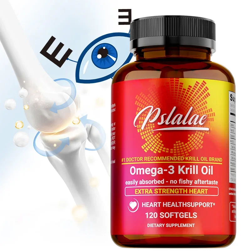 

Antarctic Krill Oil - Antioxidant, Relieves Joint Pain, Supports Skin and Eye Health, Contains Omega-3 EPA, DHACapsule
