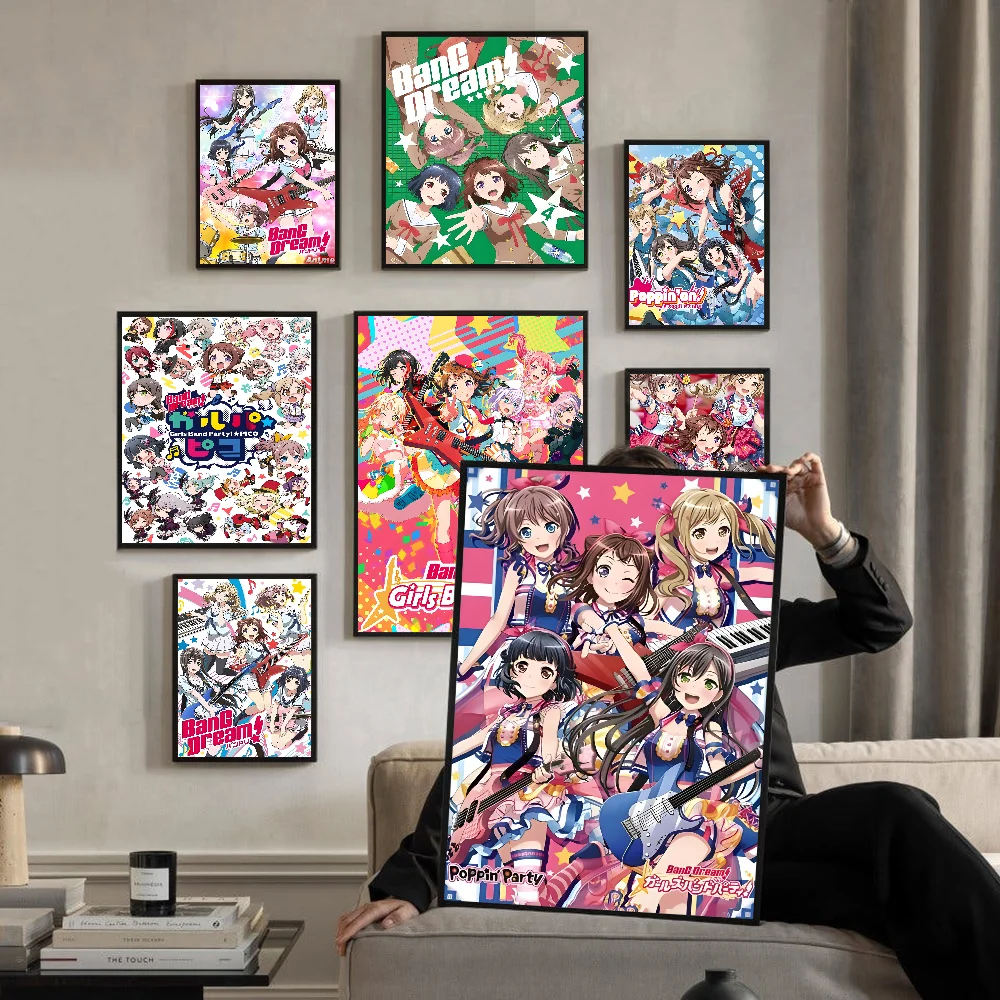 ملصقات أنيمي لديكور الغرفة ، حلم بانج ، إنه عملي ، جودة عالية لاصقة ، فن جداري قديم ، منزل كاواي #1