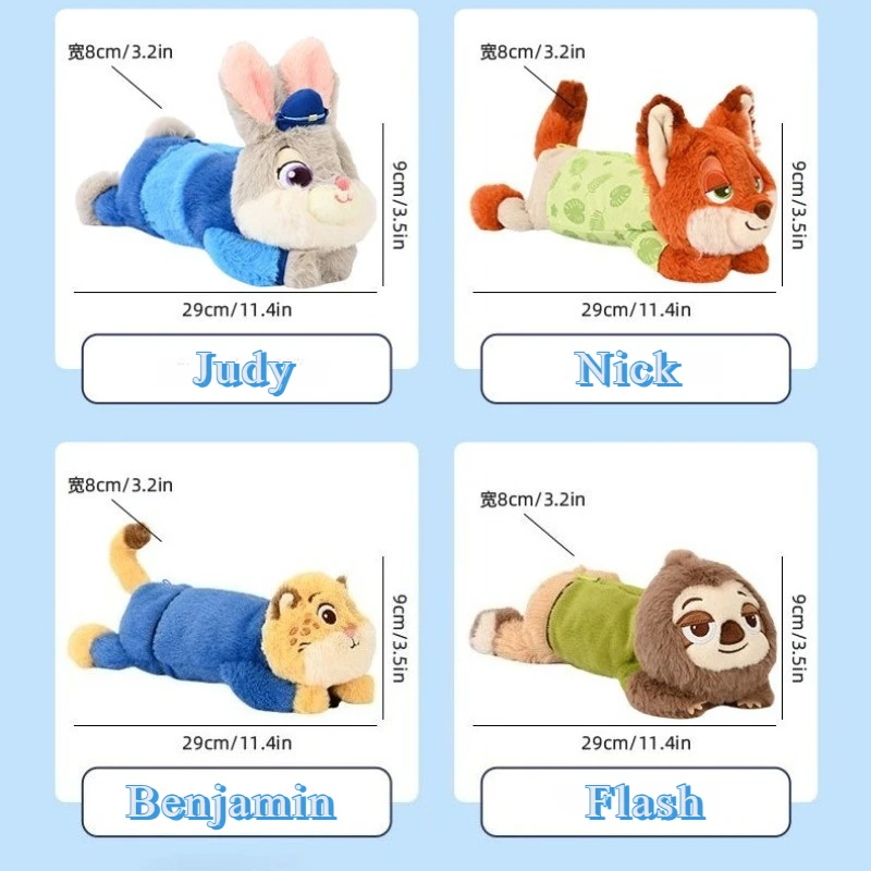 

Disney Zootopia Zootropolis Kawaii 29 см Judy Nick Clawhauser Flash милая мягкая сумка для хранения держатель для ручек сумка для игрушек для подарка на день рождения