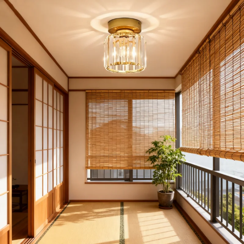 

Хрустальный проход, коридор, балкон, потолочный светильник, светодиодный светильник в скандинавском стиле, персонализированный креативный светильник, роскошный входной светильник