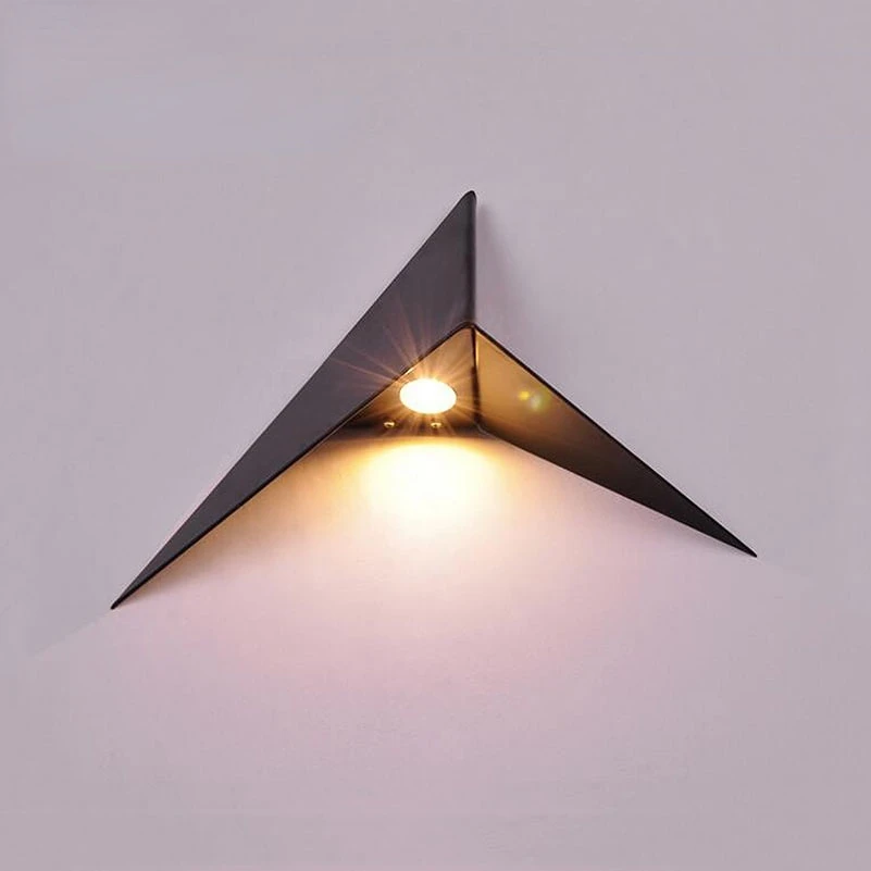 Creative Triangle Wall Lamp Nordic Led Wall Light Living Room Background Bedside Lamps Stairs Indoor Wall Sconce Lighting