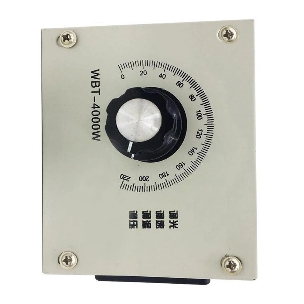 

Control Your Motor or Fans 4000W SCR Electric Regulator Controller Surge and Spikes Protection Adjustable Range 0 220V