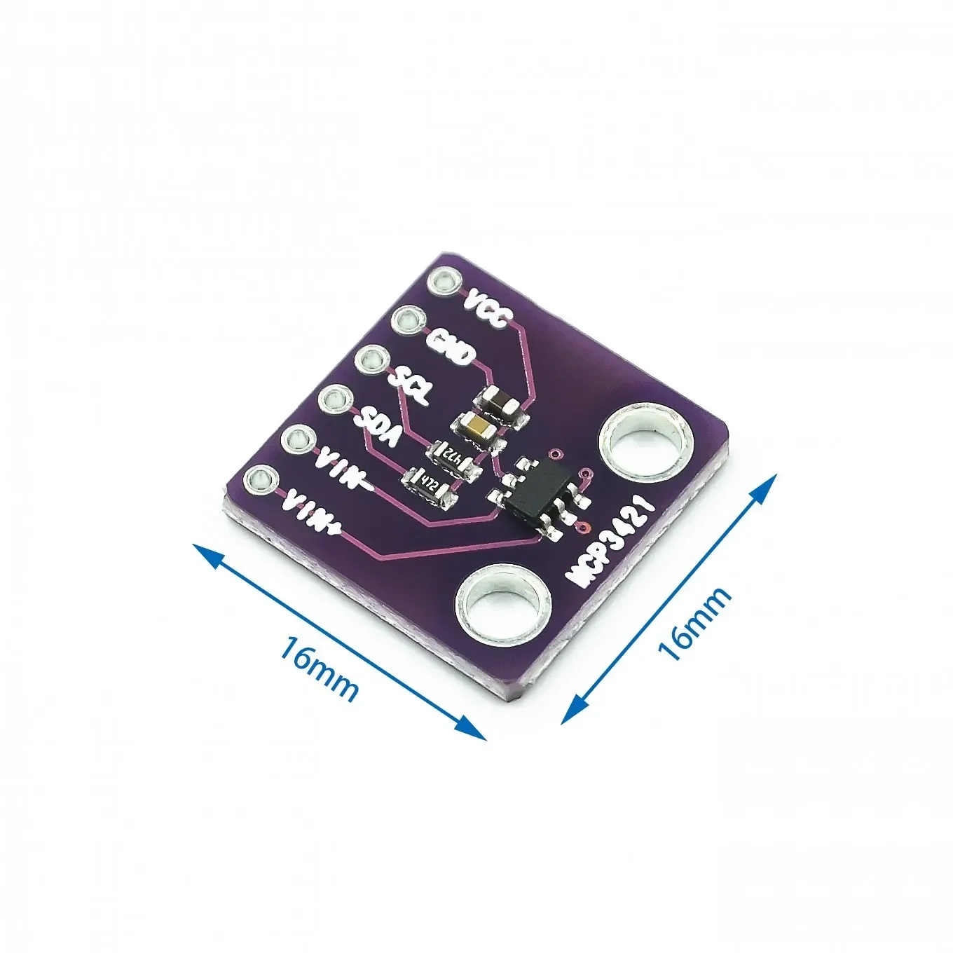 MCP3421 I2C SOT23-6 delta-sigma ADC Evaluation Module Board For PICkit Serial Analyzer Module