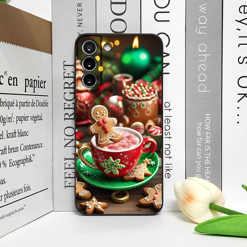 عيد الميلاد تزيين فنجان القهوة الساخن نمط جراب هاتف ل OnePlus 13 12 13 R 11 10 9 8 Pro Nord 4 N100 CE3 ACE2 ACE3 5G غطاء ناعم #3