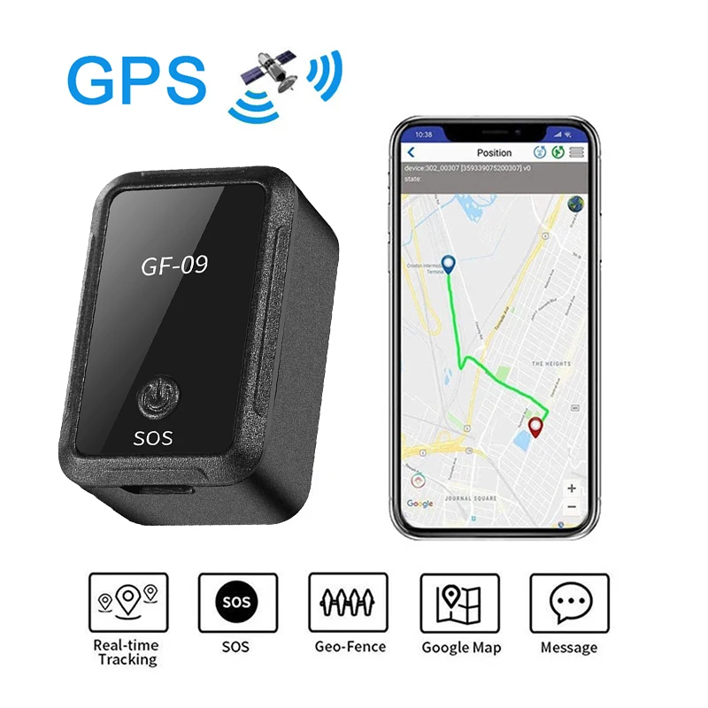 Mini GPS Tracker Anti-Lost Device GF-09 for Pet Kids Bag Wallet Tracking Smart Finder Locator Real Time Car Tracker