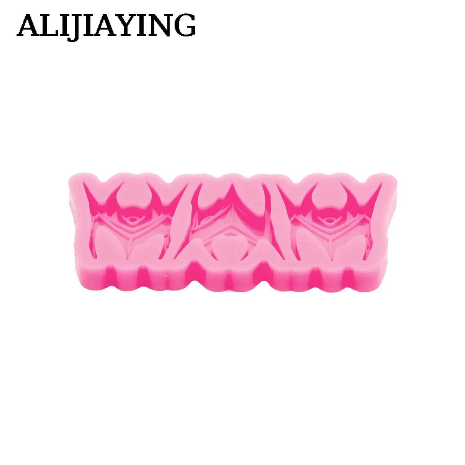 DY1526 Glossy Cartoon Helmet Silicone Resin Mold for Epoxy Jewelry DIY Crafts, Silicone Safe for Confectionery Candy Chocolate