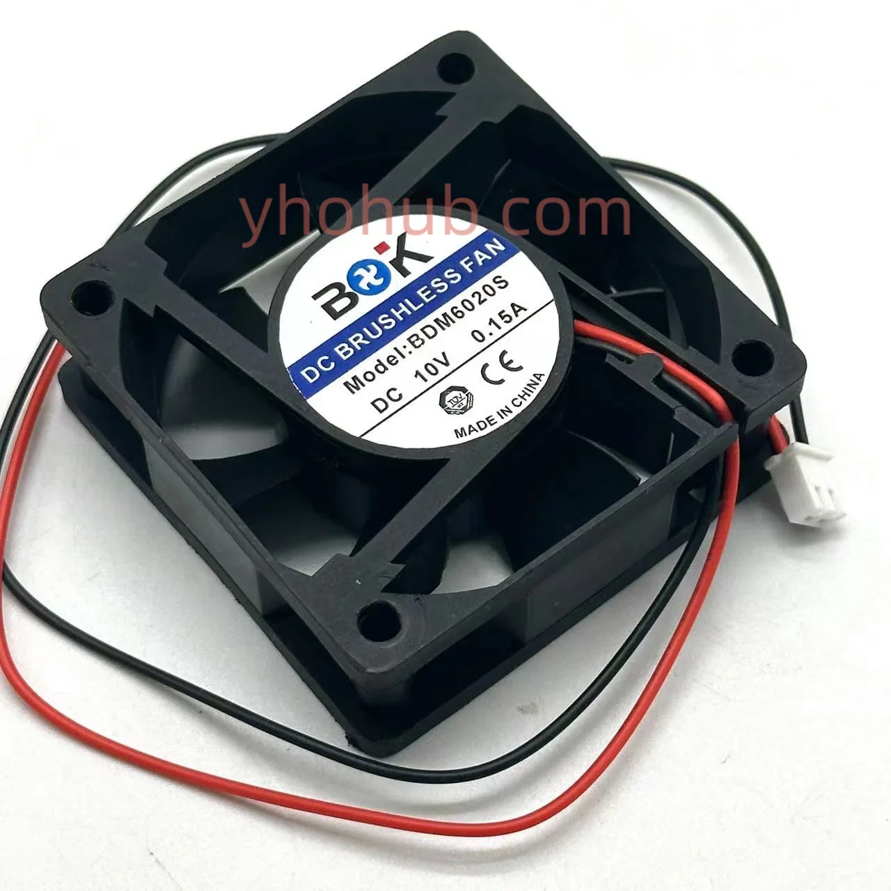 BDK BDM6020S DC 10V 0.15A 60x60x20mm 2-Wire Server Cooling Fan