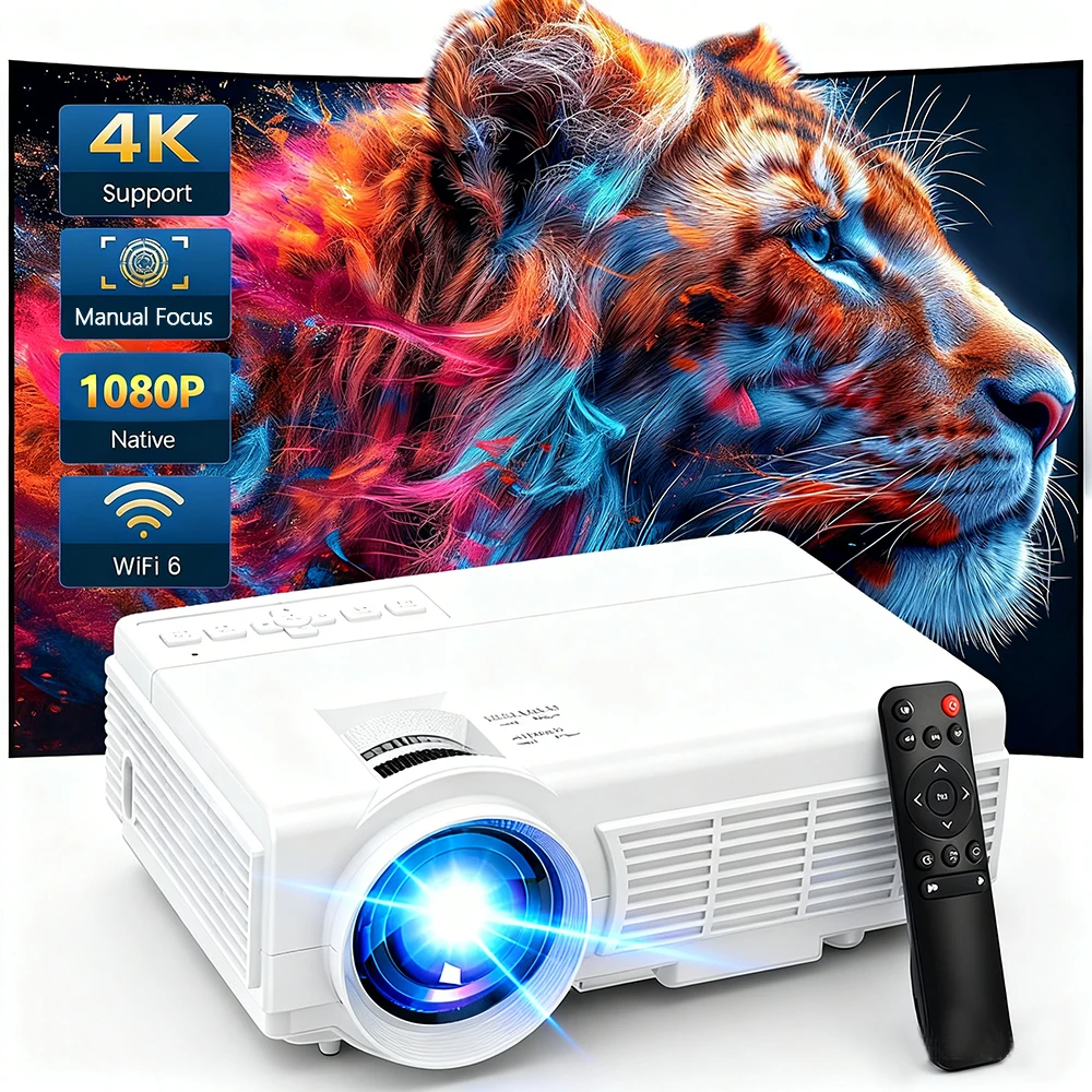 1080P Projector 4K … - image